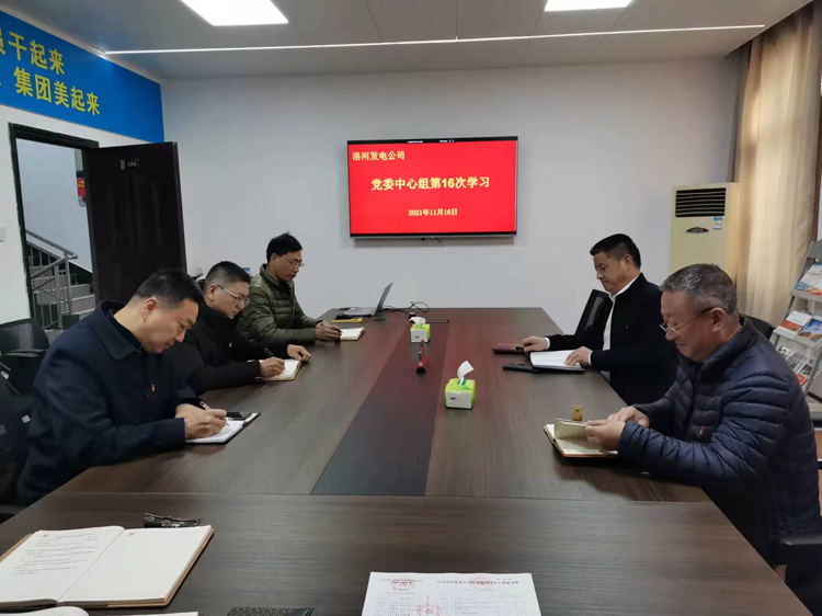 洛河发电公司党委中心组学习贯彻党的十九届六中全会精神.jpg